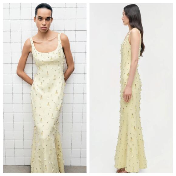 Simkhai Briella Embellished Crepe Gown Size 10 NWT - Picture 2 of 8